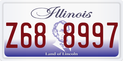 IL license plate Z688997