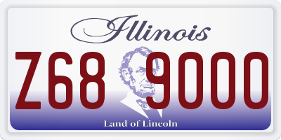 IL license plate Z689000