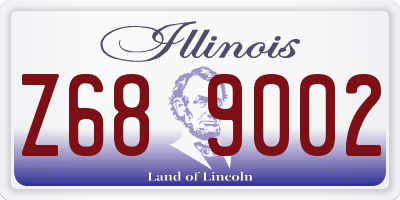 IL license plate Z689002