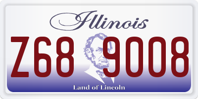 IL license plate Z689008