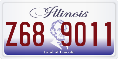 IL license plate Z689011