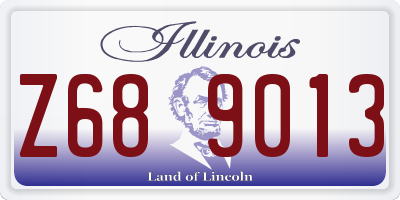 IL license plate Z689013