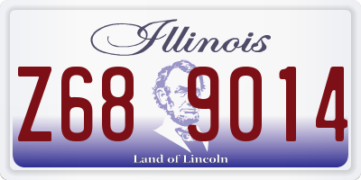 IL license plate Z689014