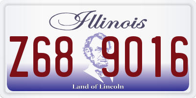 IL license plate Z689016