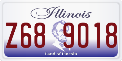 IL license plate Z689018