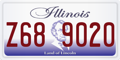 IL license plate Z689020