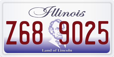 IL license plate Z689025