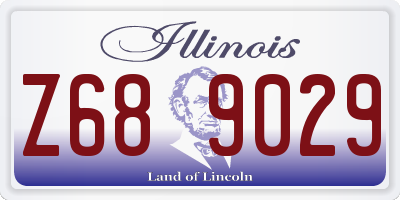 IL license plate Z689029