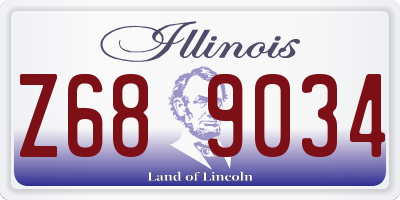 IL license plate Z689034