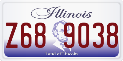 IL license plate Z689038