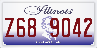 IL license plate Z689042