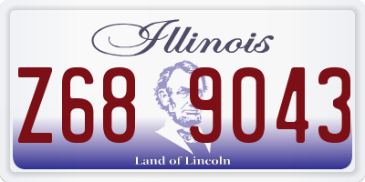 IL license plate Z689043