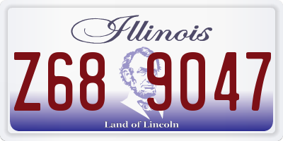 IL license plate Z689047