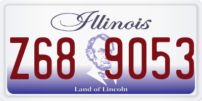 IL license plate Z689053