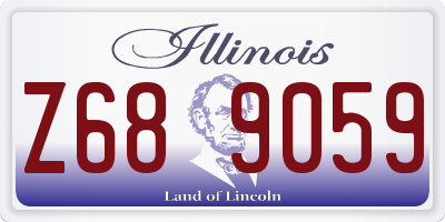 IL license plate Z689059