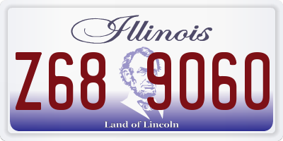 IL license plate Z689060