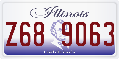 IL license plate Z689063