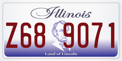 IL license plate Z689071