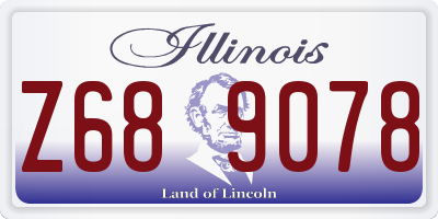 IL license plate Z689078