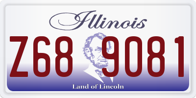 IL license plate Z689081