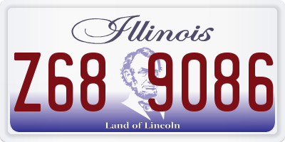 IL license plate Z689086