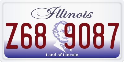 IL license plate Z689087