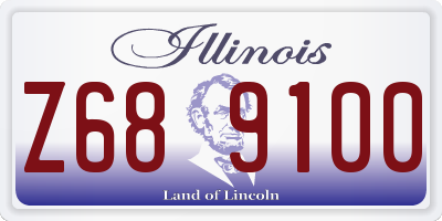 IL license plate Z689100