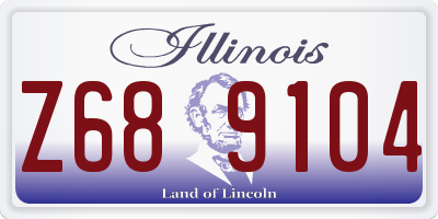 IL license plate Z689104