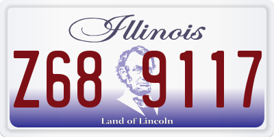 IL license plate Z689117