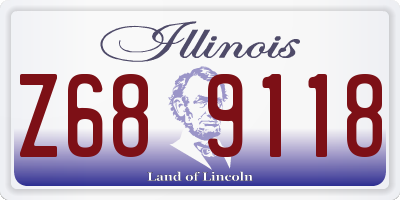 IL license plate Z689118