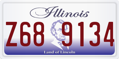 IL license plate Z689134
