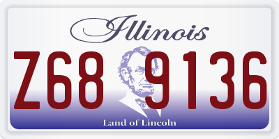 IL license plate Z689136