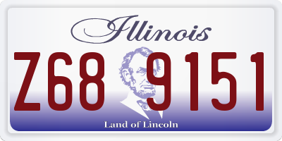 IL license plate Z689151