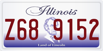IL license plate Z689152