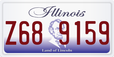 IL license plate Z689159