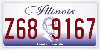 IL license plate Z689167