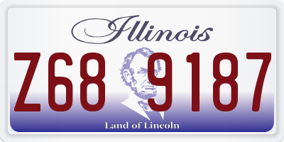 IL license plate Z689187