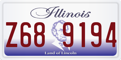 IL license plate Z689194