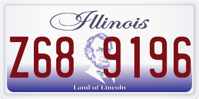 IL license plate Z689196