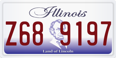 IL license plate Z689197