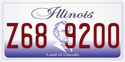 IL license plate Z689200
