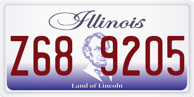 IL license plate Z689205