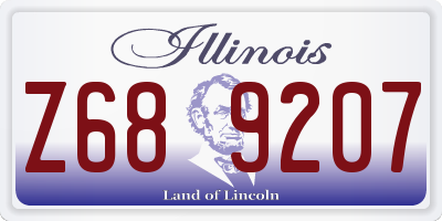 IL license plate Z689207
