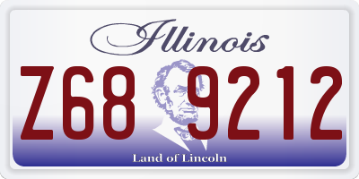 IL license plate Z689212