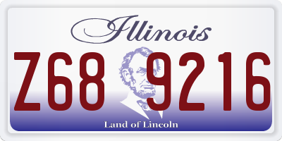 IL license plate Z689216