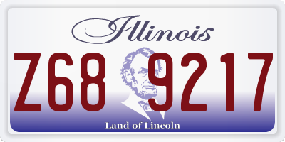 IL license plate Z689217