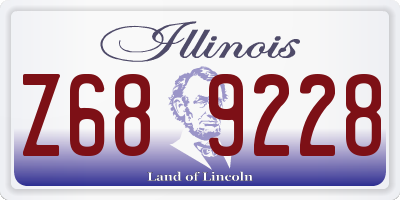 IL license plate Z689228