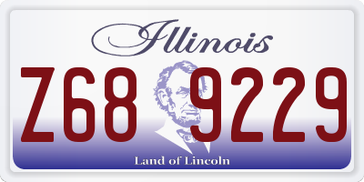 IL license plate Z689229