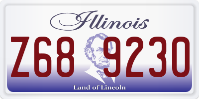 IL license plate Z689230