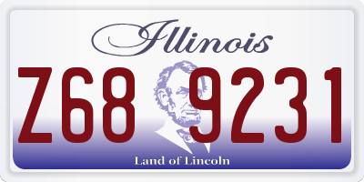 IL license plate Z689231